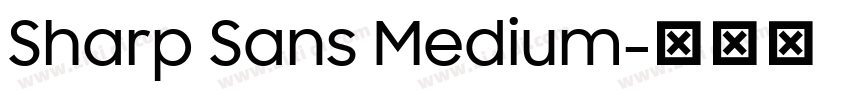 Sharp Sans Medium字体转换